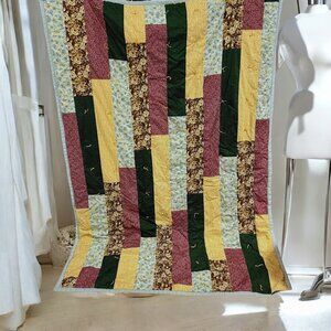 Handmade Country Farmhouse Cottage Patchwork Quilt‎ Twin